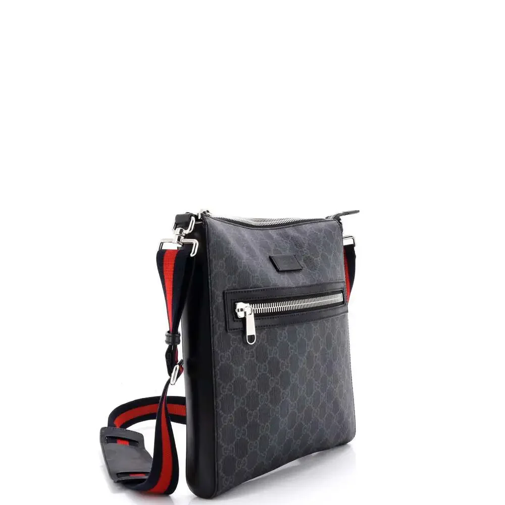 Gucci Web Strap Front Zip Messenger Bag #241100G11B - Picture 2 of 7